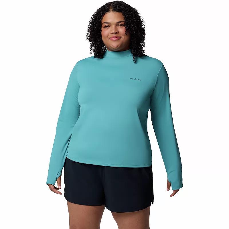 Women's Columbia Chill River Long Sleeve Mock Neck Top, Size: 3XL, Yellow Wash Product Image