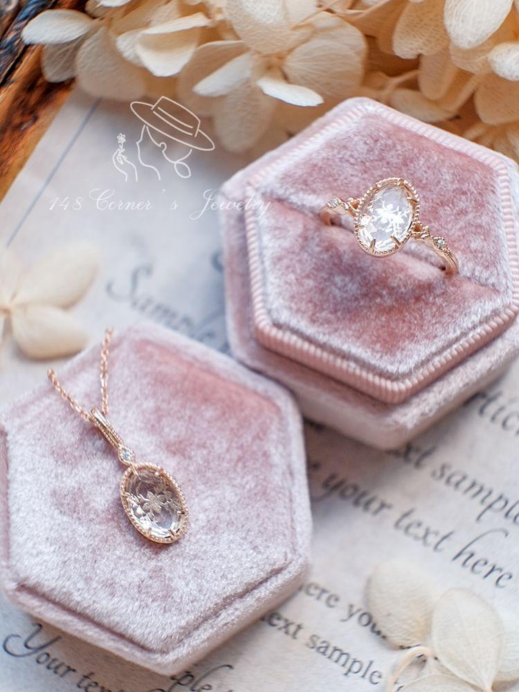 Oval CZ Pendant / Necklace / Set Product Image