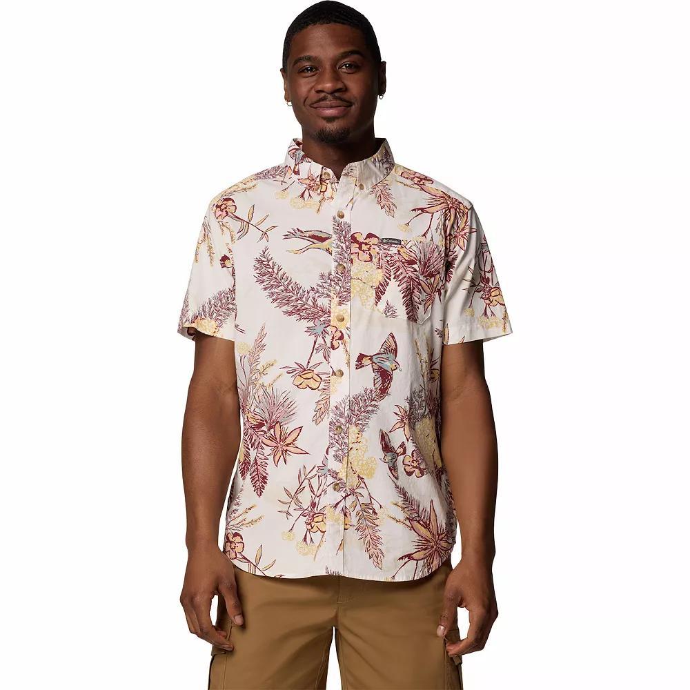 Men's Columbia Rapid Rivers™ Printed Button-Down Shirt, Size: XXL, Salt Outbacked Product Image