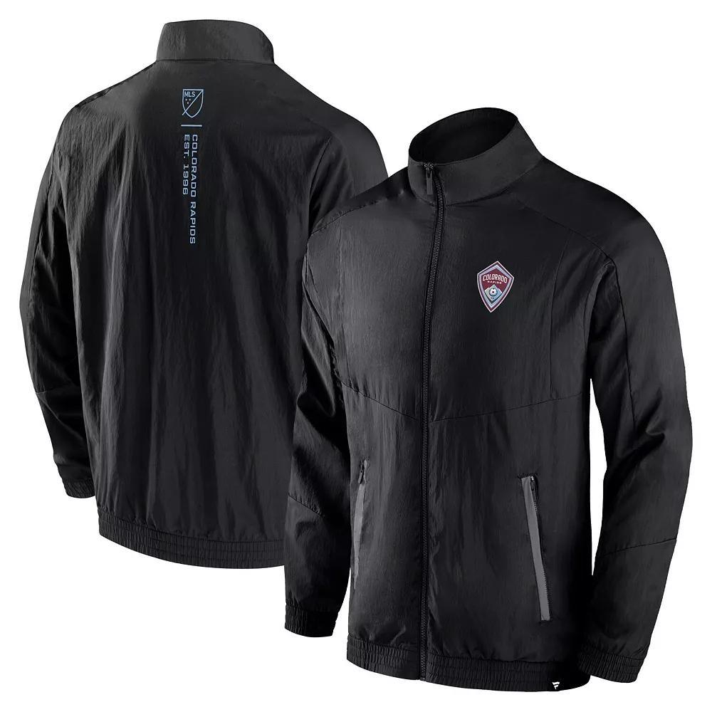 Men's Fanatics Black Philadelphia Union Header Raglan Full-Zip Jacket, Size: Medium, Uni Black Product Image