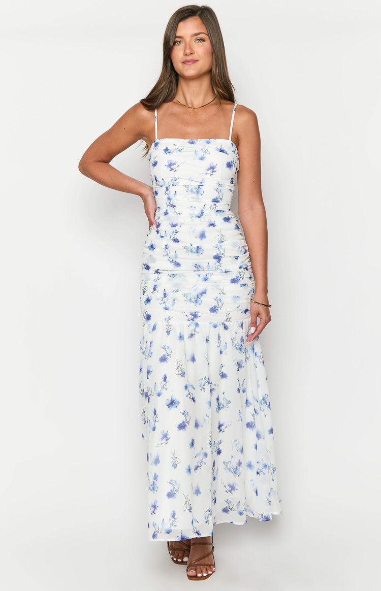 Kelee White Floral Maxi Dress Product Image