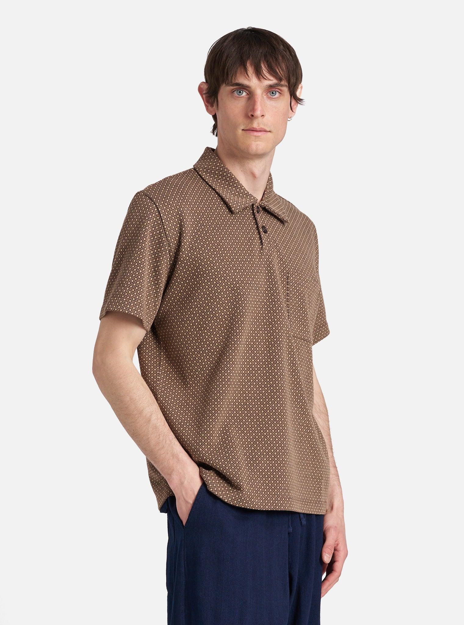 Brown Argyll Jersey Newlyn Polo Product Image