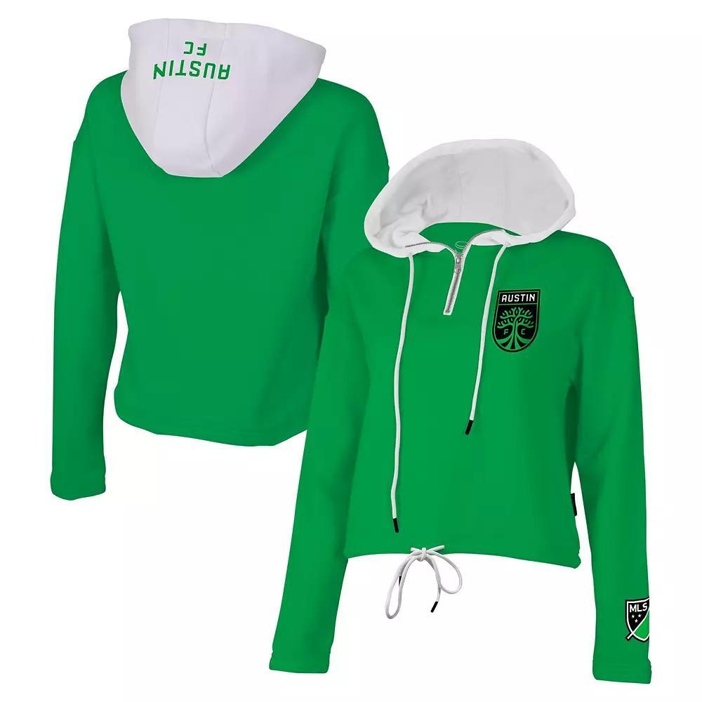 Women's Stadium Essentials Green Austin FC Game Plan Quarter-Zip Hoodie, Size: Small, Afc Green Product Image