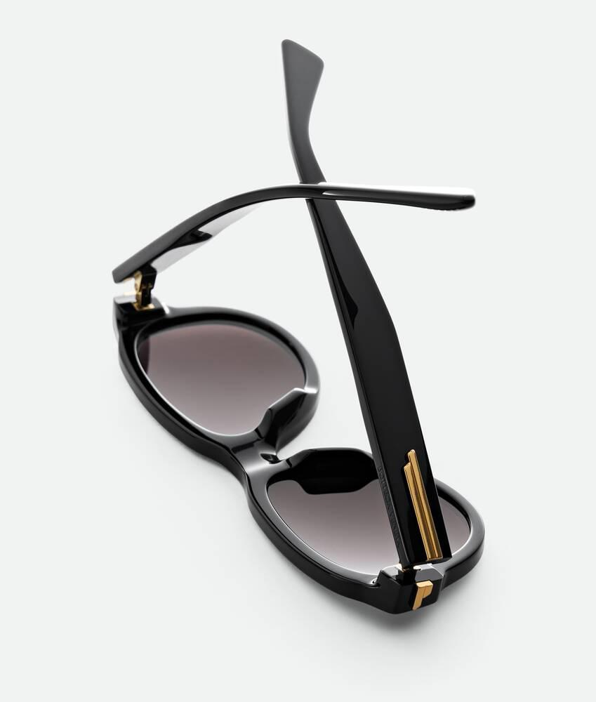 Classic Aviator Sunglasses in Black/grey Product Image