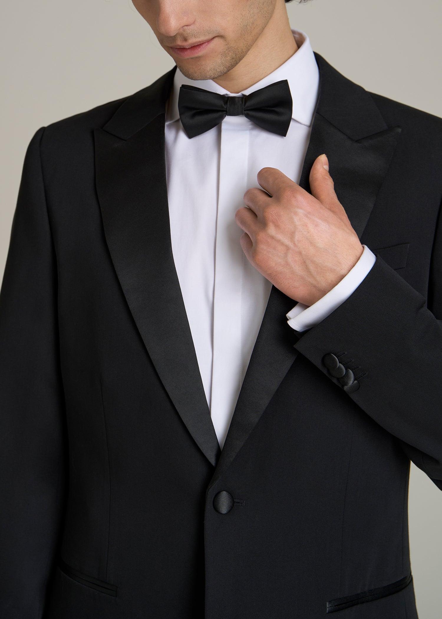 Tuxedo Jacket for Tall Men in Black Product Image