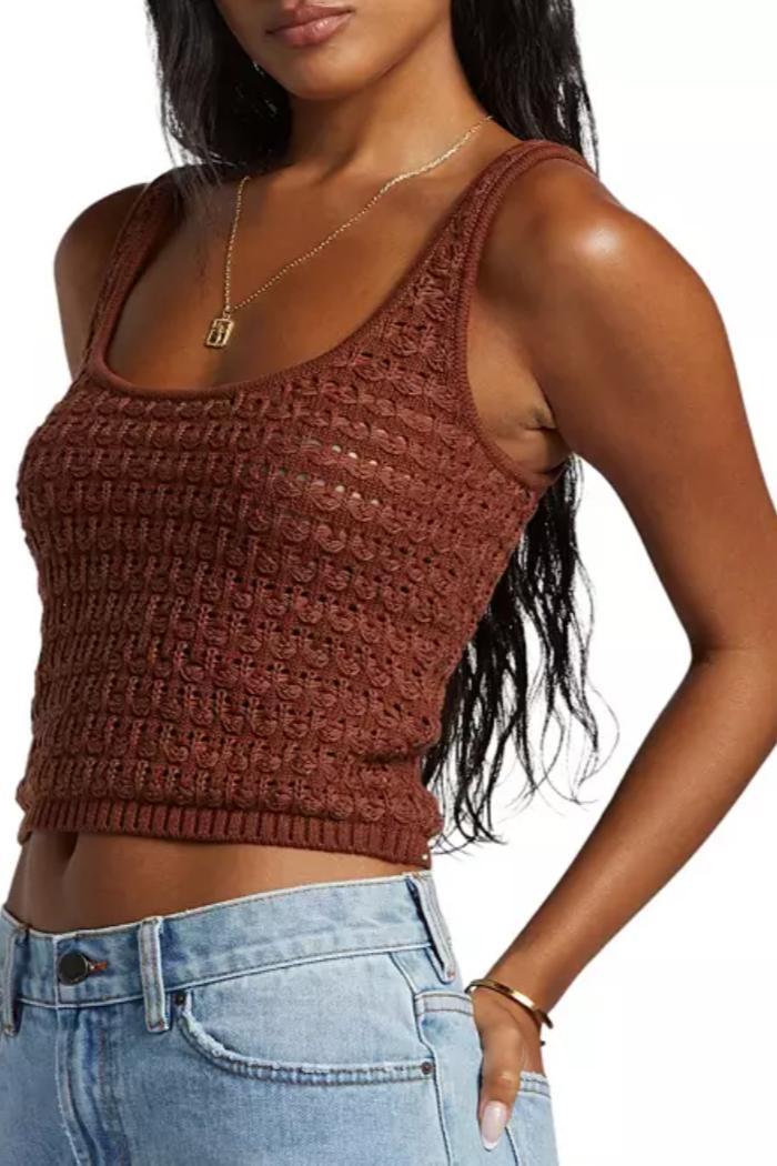 Hot Shot Crochet Cropped Top Product Image