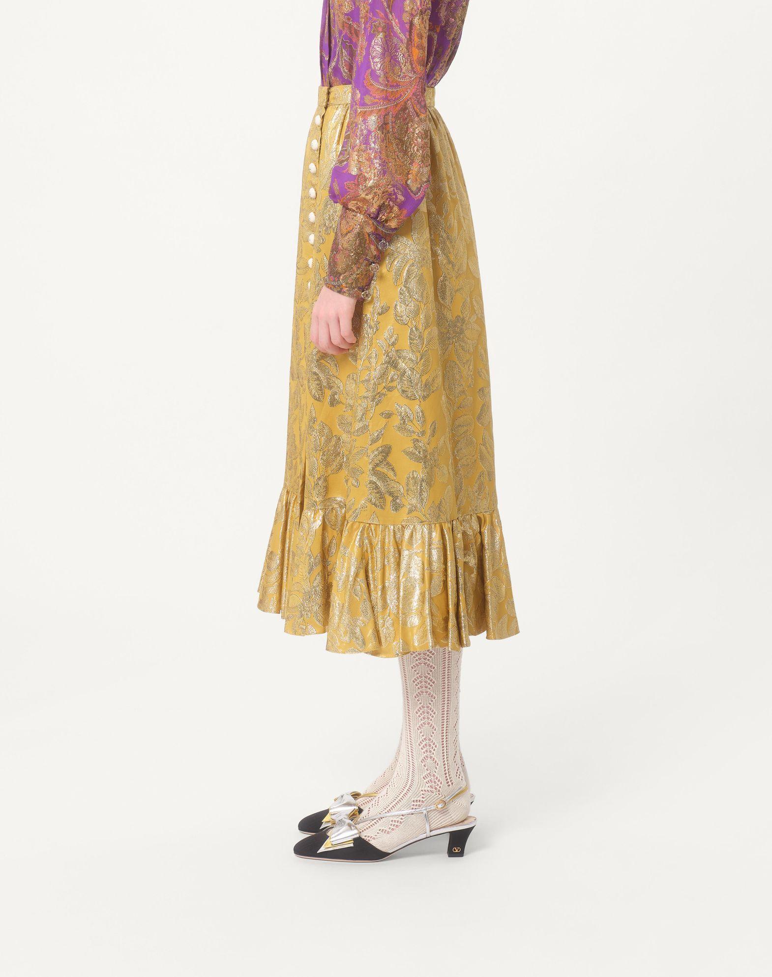 Skirt In Apres L'Hiver Silk Lurex Foglioline  Product Image