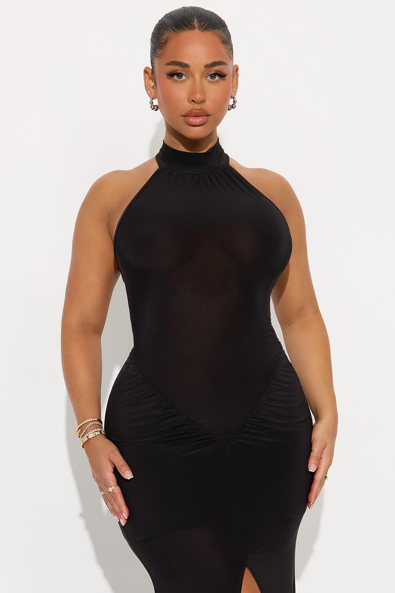 Opulent Nights Maxi Dress - Black Product Image