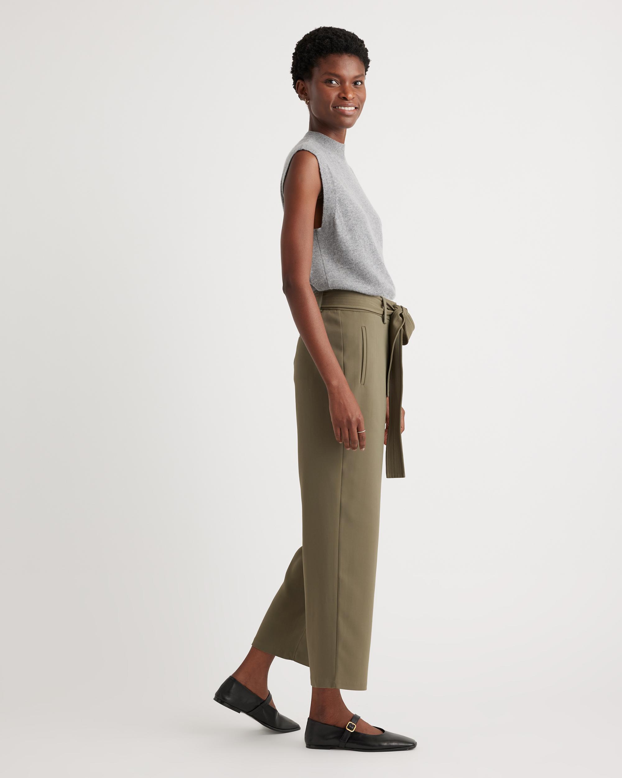 Quince | Women's Stretch Crepe Paperbag Pants Polyester Product Image
