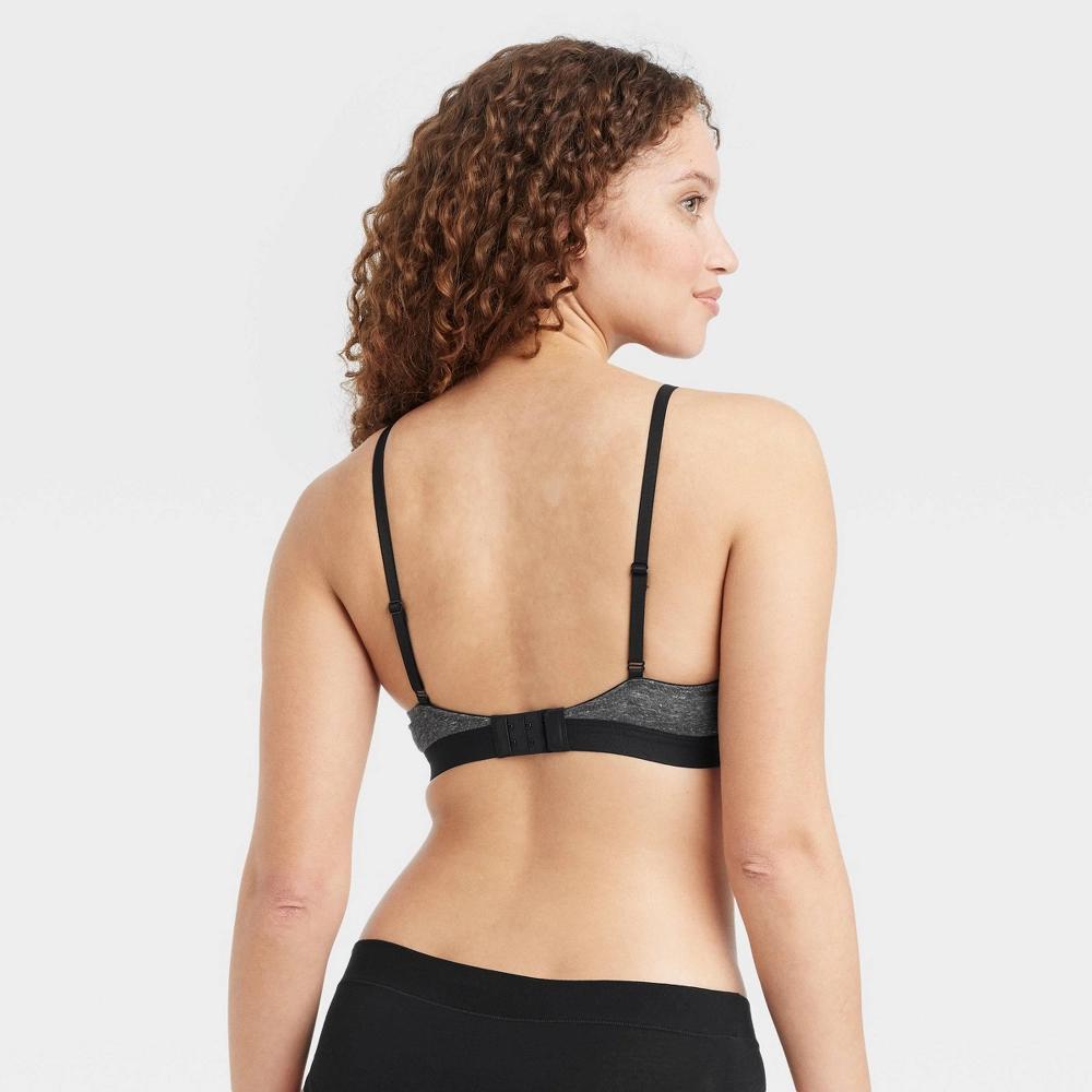 Women's Cotton Lightly Lined Wirefree Plunge Bra - Auden™ Product Image