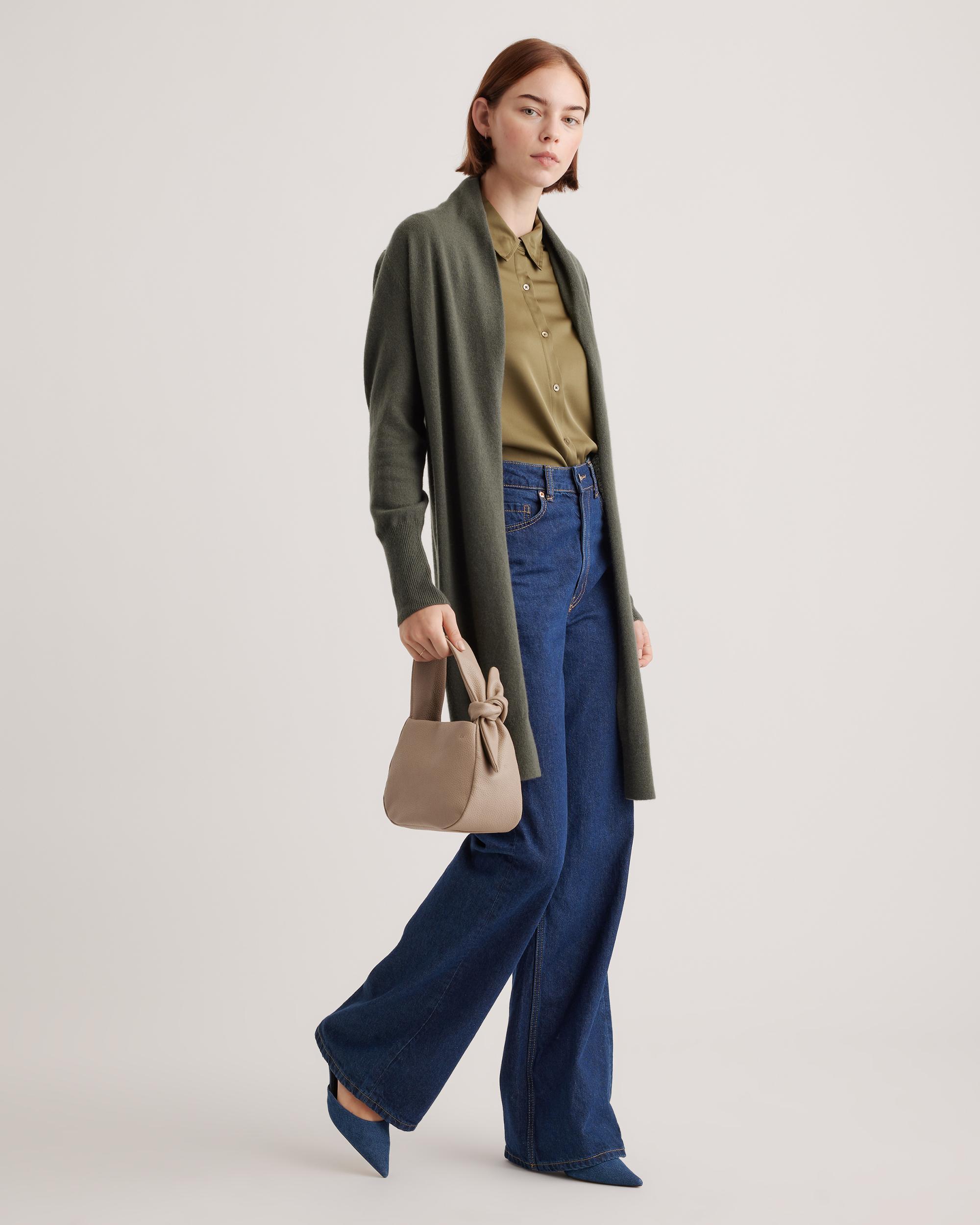 Quince | Women's Italian Leather Mini Bow Bag Product Image