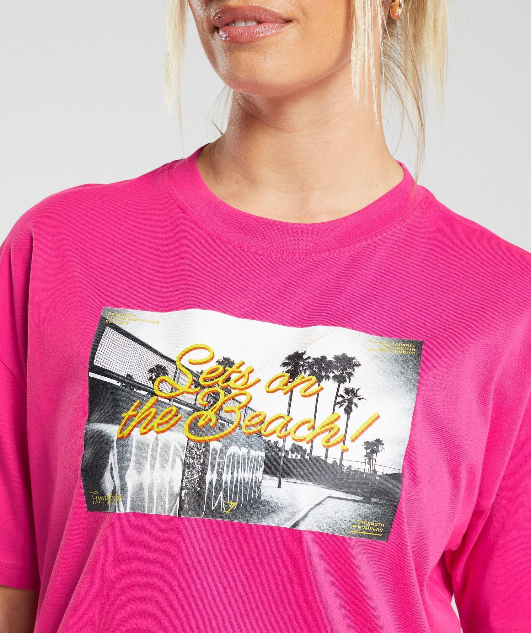 Sets On The Beach Oversized T-Shirt Product Image
