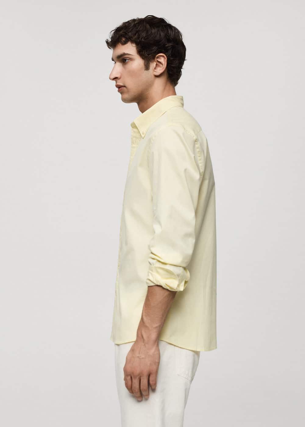 Mango Mens 100% Cotton Regular-Fit Shirt Product Image