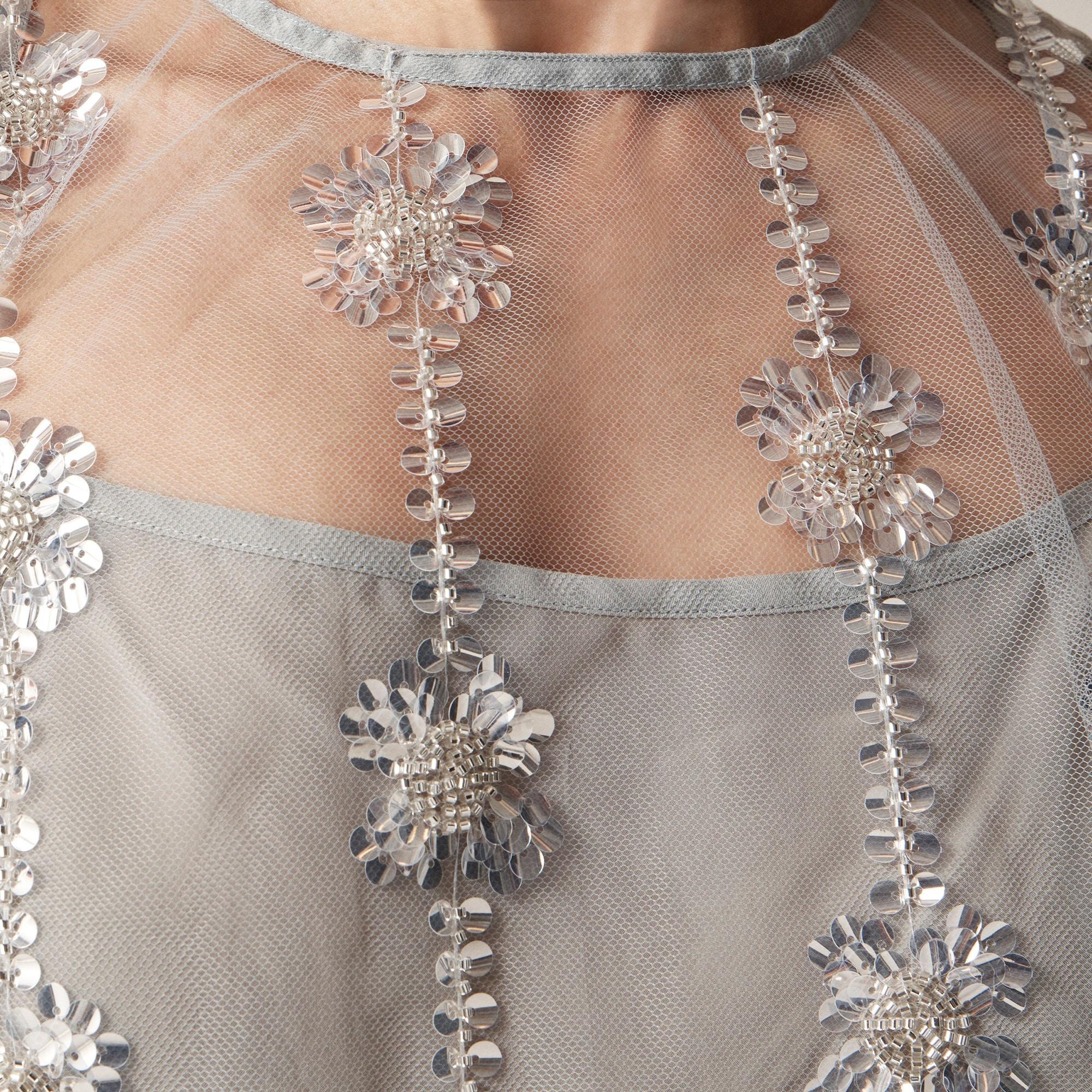Collection sheer layered sequin top Product Image