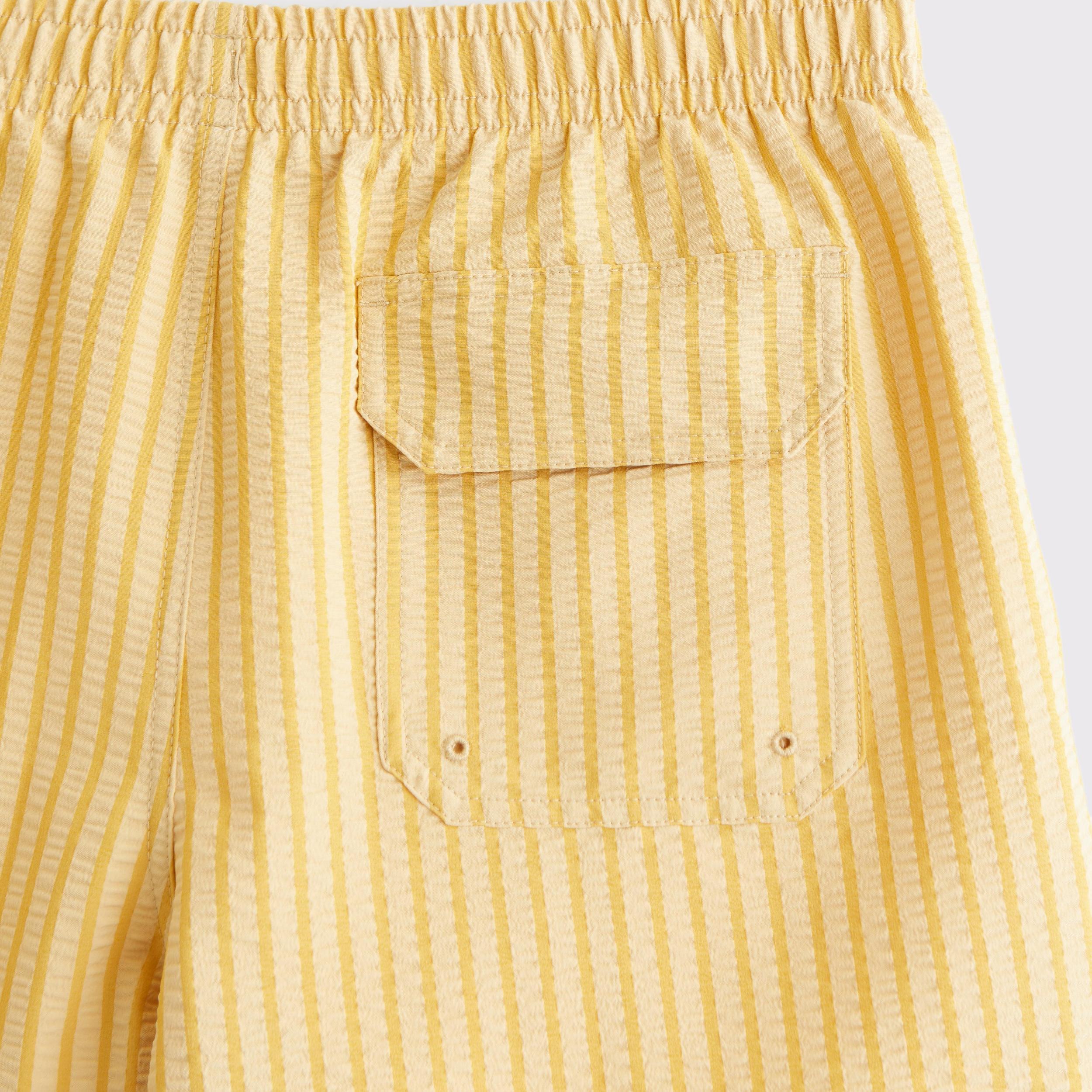 Pull-On Wide Seersucker Swim Trunk Product Image