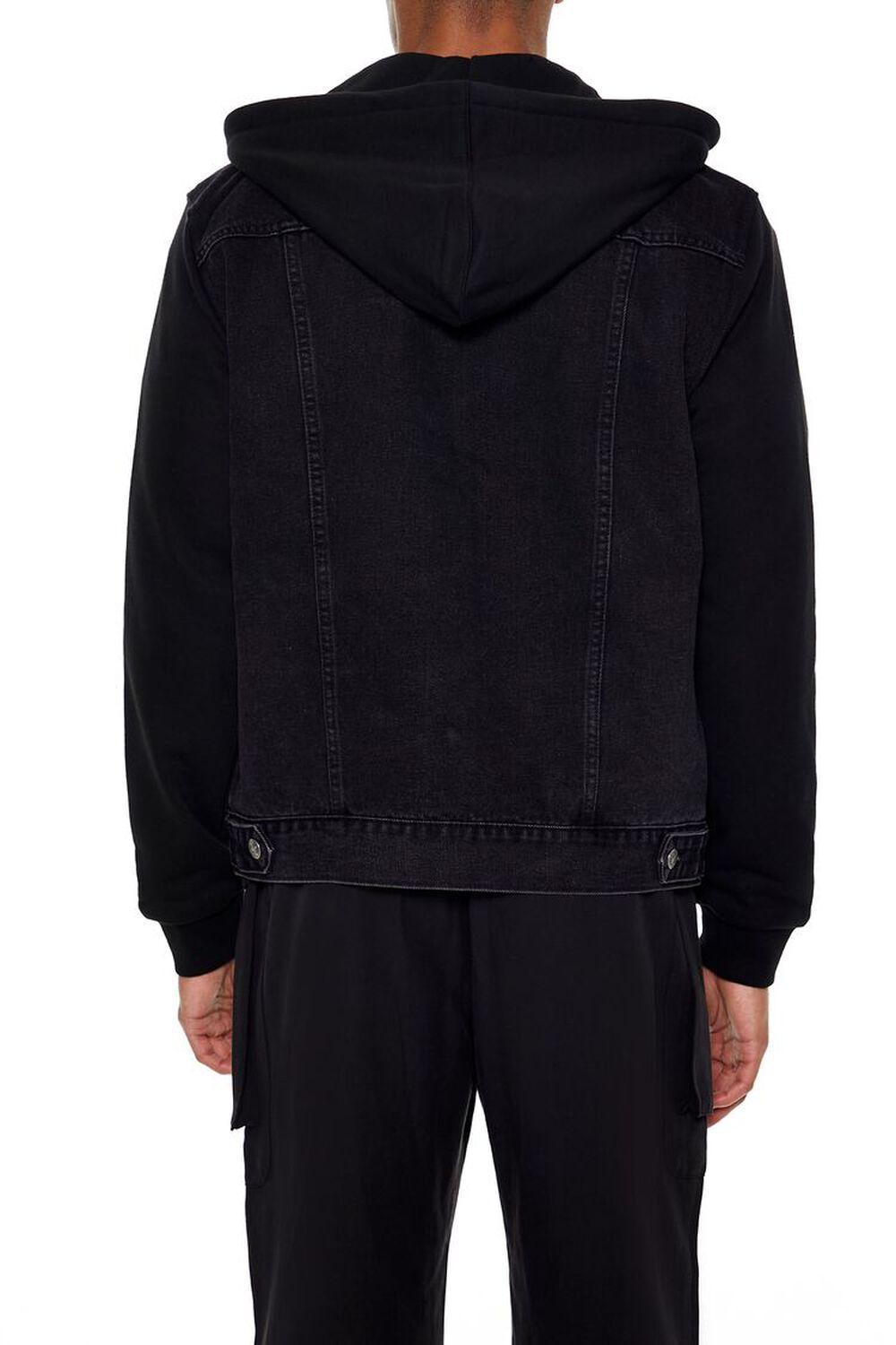 Hooded Denim Trucker Jacket | Forever 21 Product Image