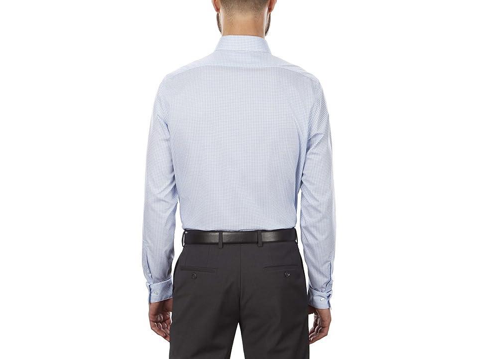 Calvin Klein Men's Dress Shirt Non Iron Stretch Slim Fit Check Bird) Men's Long Sleeve Button Up Product Image