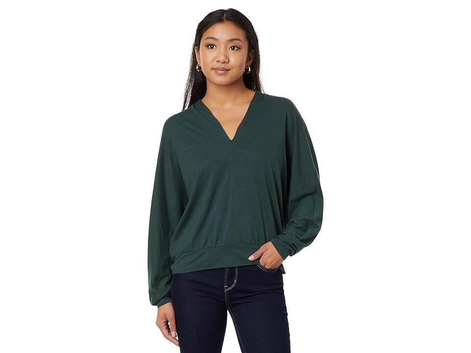 Lilla P Full Sleeve Split-Neck Dolman Women's Clothing Product Image