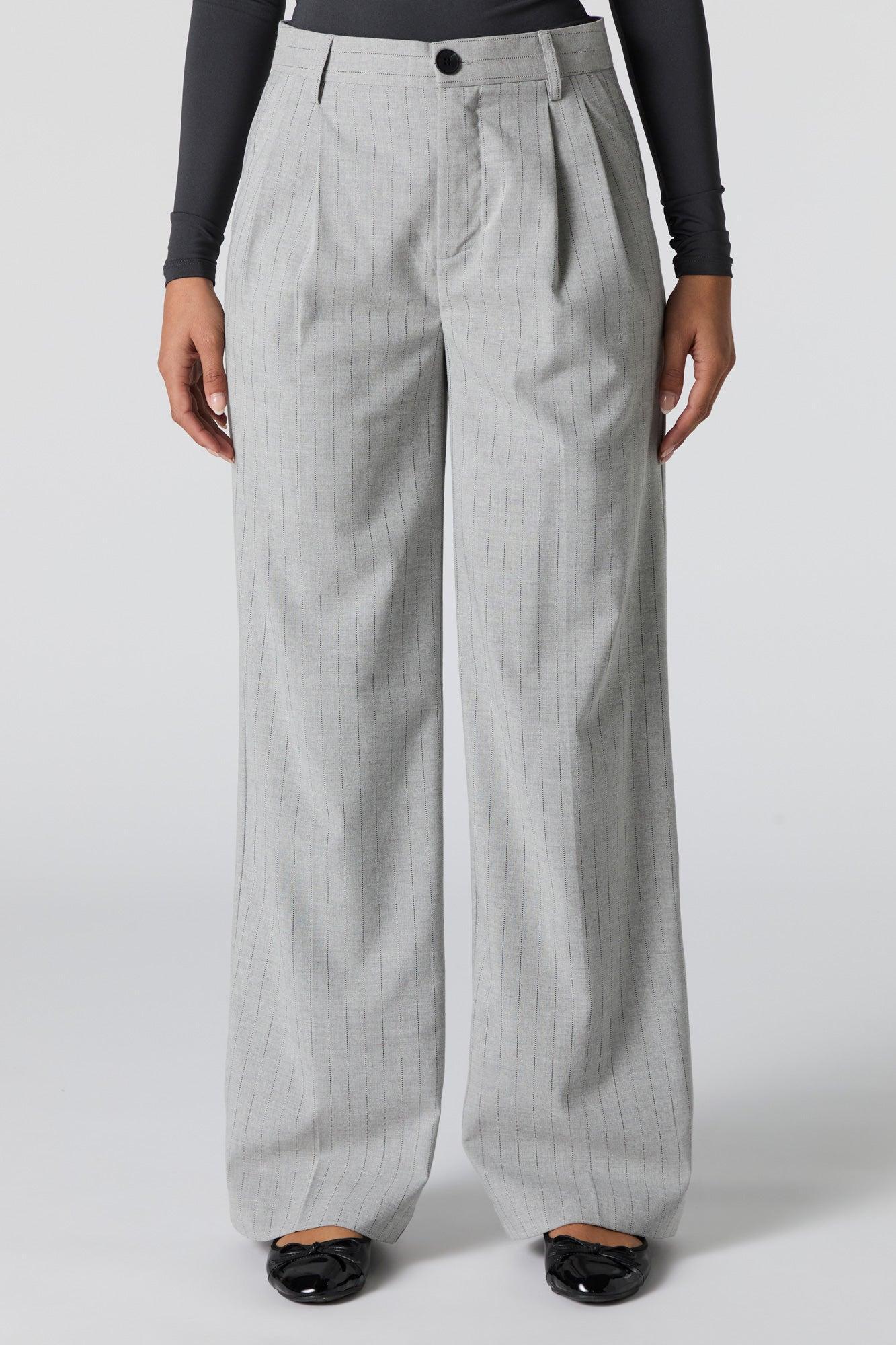 Pleated Wide Leg Dress Pant Female Product Image
