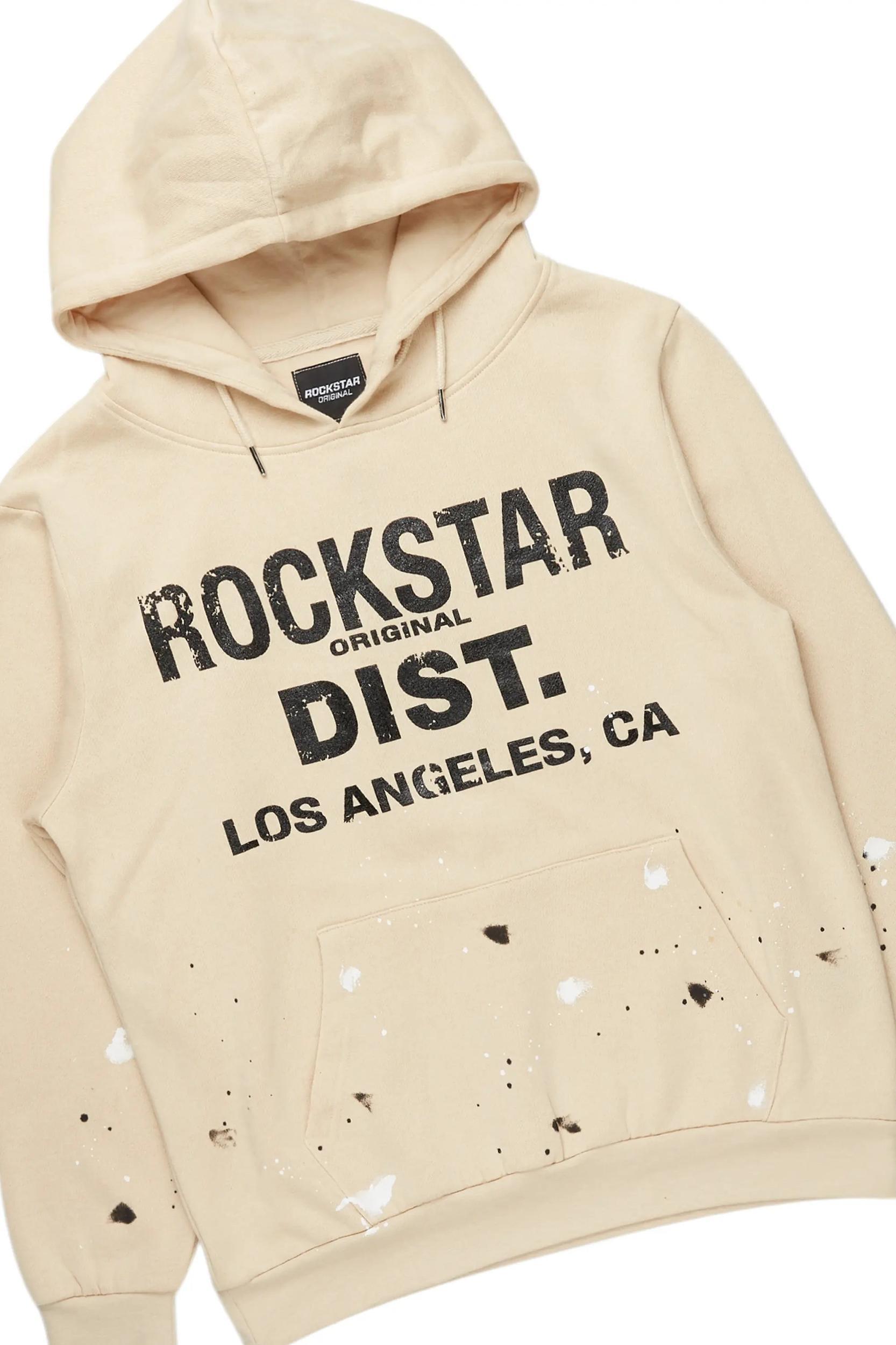 Scottie Beige Hoodie Relaxed Stacked Track Set Male Product Image