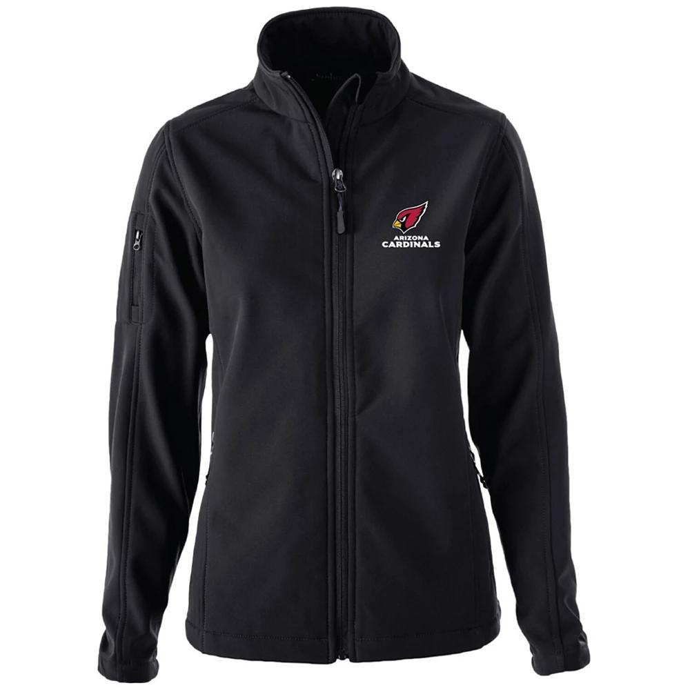 Women's Black Arizona Cardinals Full-Zip Sonoma Softshell Jacket, Size: 2XL Product Image