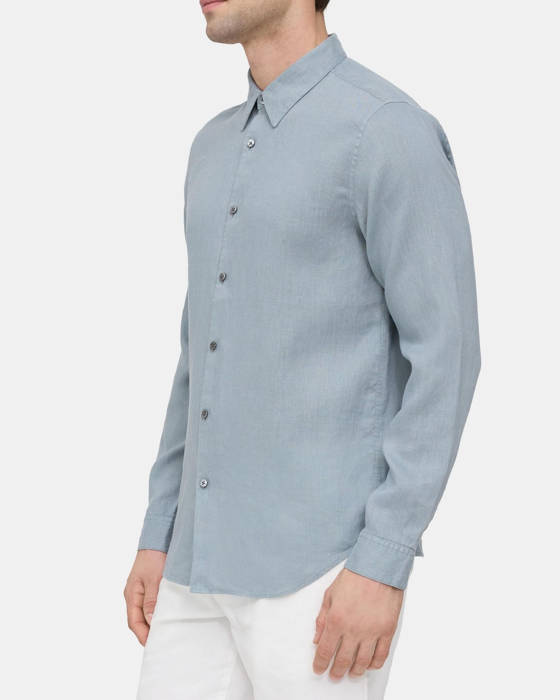 Standard-Fit Shirt in Linen Product Image