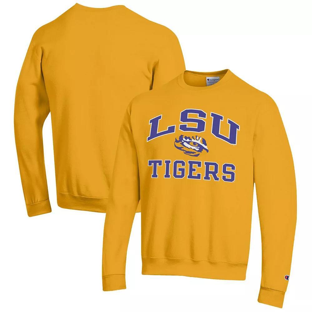 Mens Champion LSU Tigers High Motor Pullover Sweatshirt Product Image