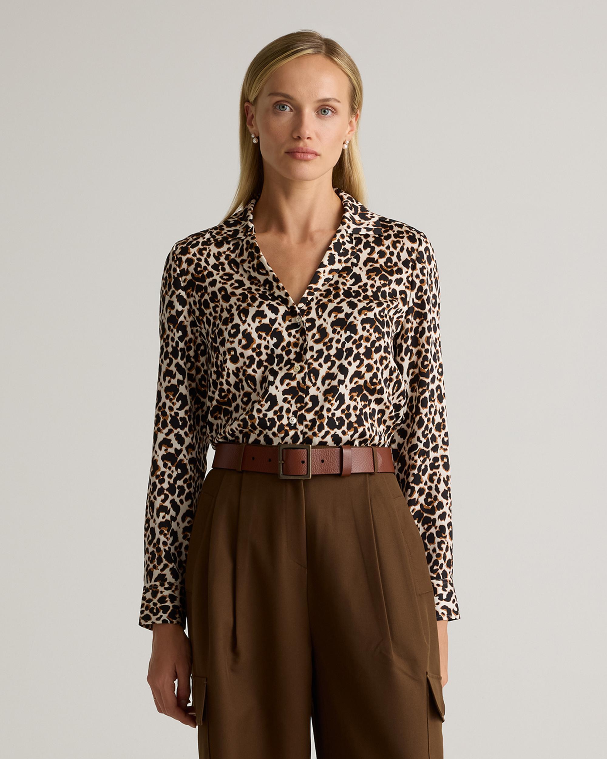 Quince | Women's Washable Stretch Silk Notch Collar Blouse Product Image