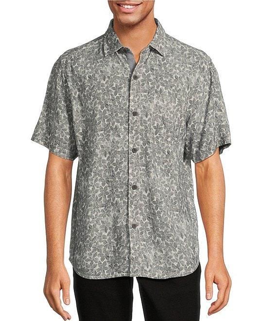 Tommy Bahama Big & Tall Veracruz Cay Sand Dollar Short Sleeve Woven Shirt Product Image