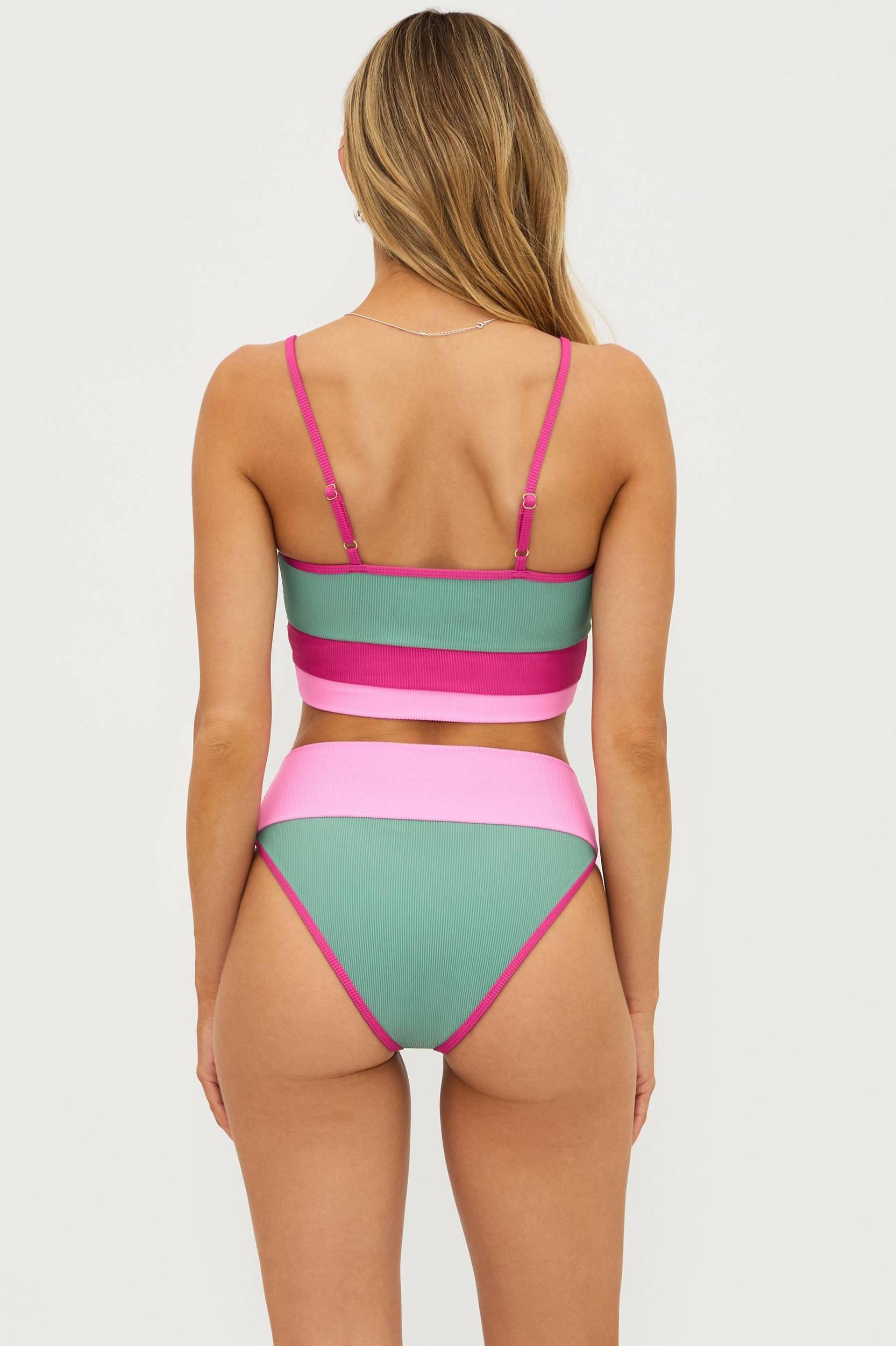 Eva Top Sage Bloom Colorblock Product Image