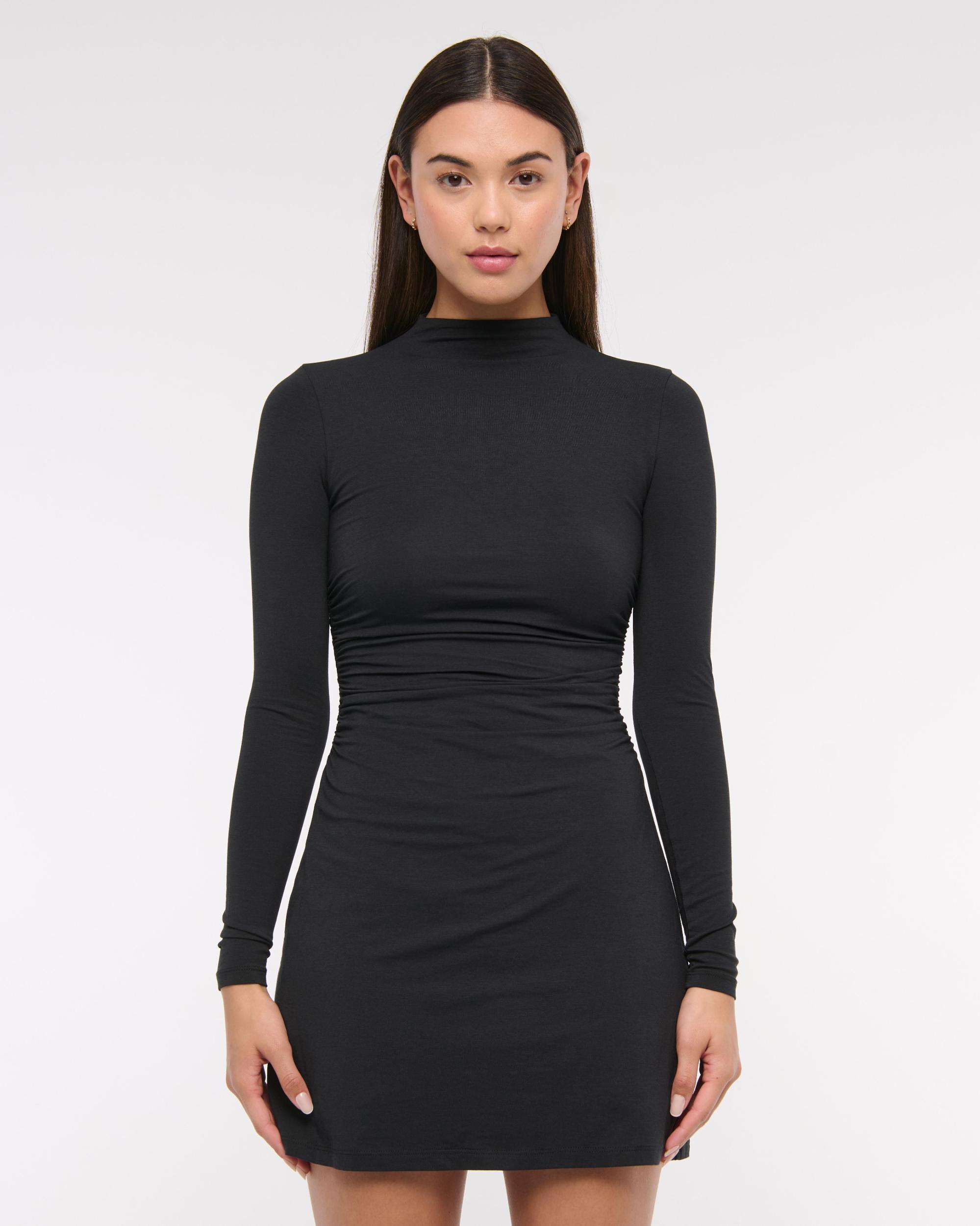 The A&F Paloma Long-Sleeve Mini Dress Product Image