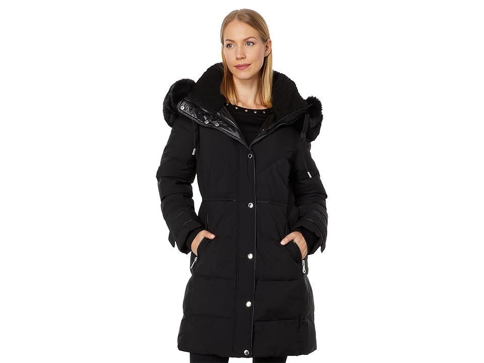 Vince Camuto Parka w/ Faux Sherpa V22759 Women's Coat Product Image