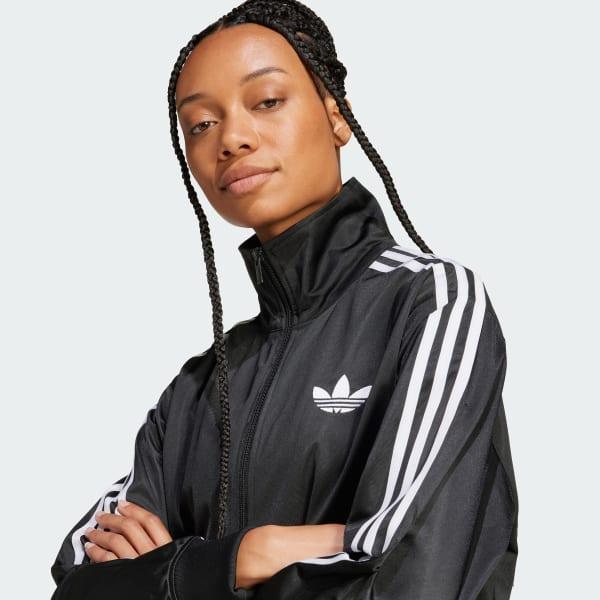 adidas Adicolor Classic Firebird Loose Track Top Black M Womens Product Image