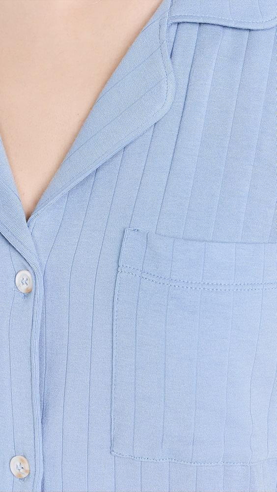 Eberjey Gisele Rib Relaxed Short PJ Set | Shopbop Product Image