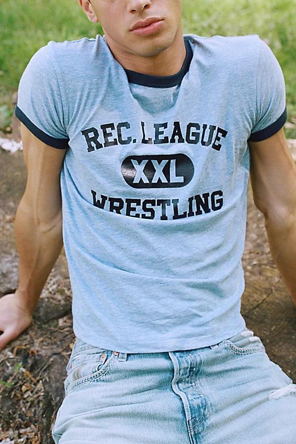 BDG Varsity Graphic Slim Fit Retro Ringer Tee Mens at Urban Outfitters Product Image