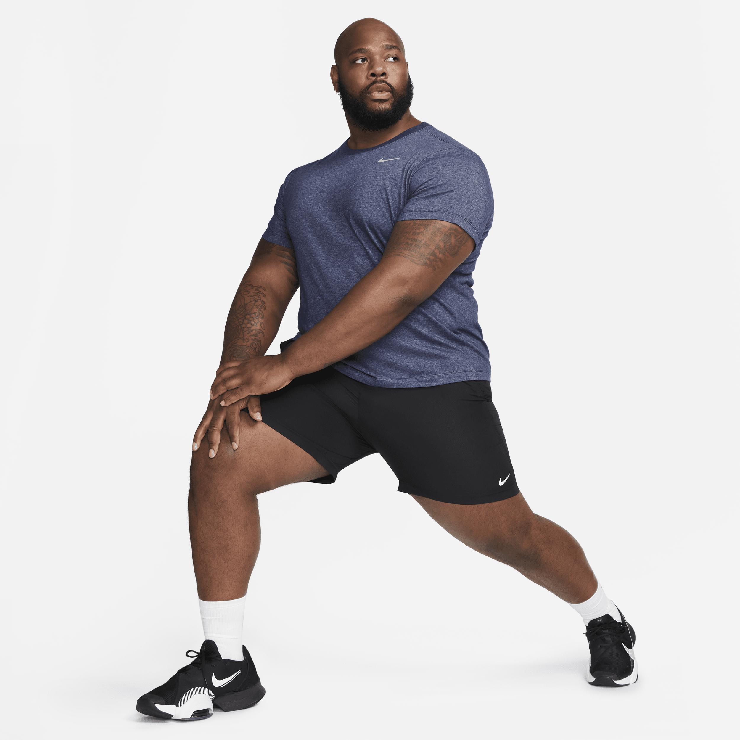 Men's Nike Dri-FIT Training Tee, Size: Small, Obsidian Grey Product Image