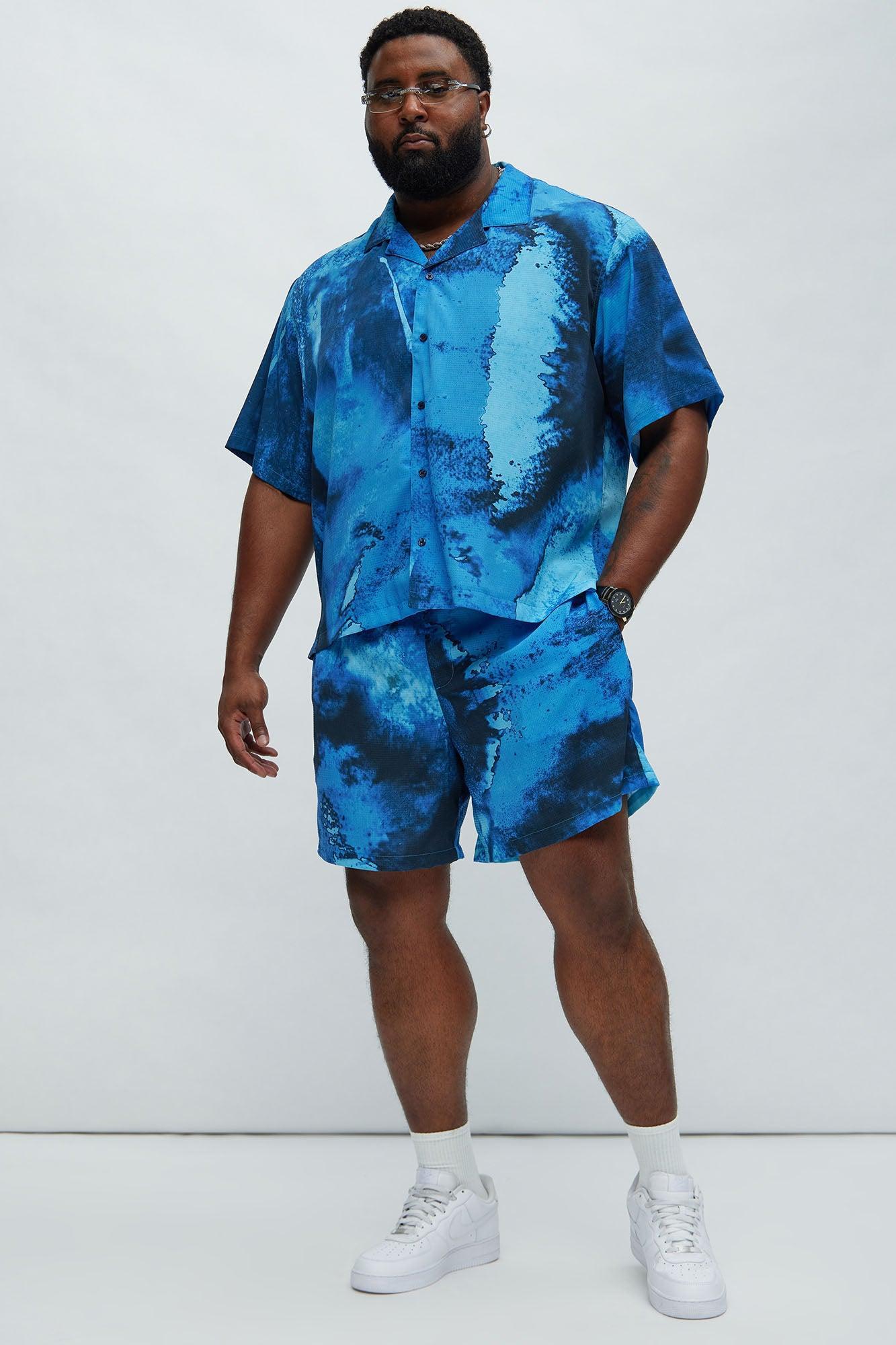 Atlantic Textured Shirt - Blue Product Image