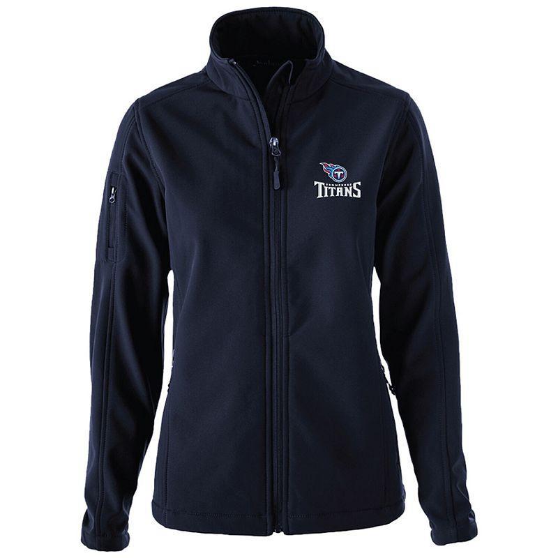 Womens Tennessee Titans Full-Zip Sonoma Softshell Jacket Blue Product Image