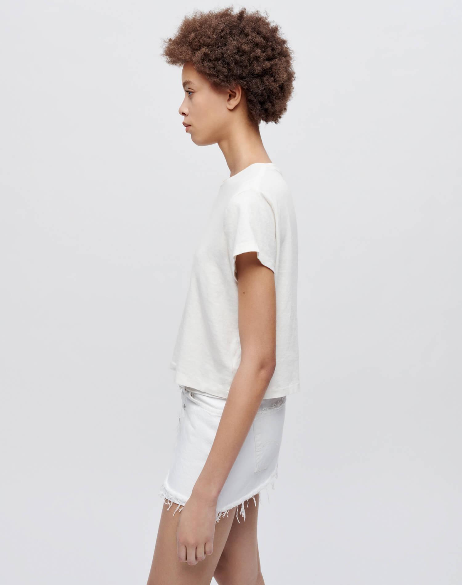 Hanes 1950s Boxy Tee - Vintage White Female Product Image