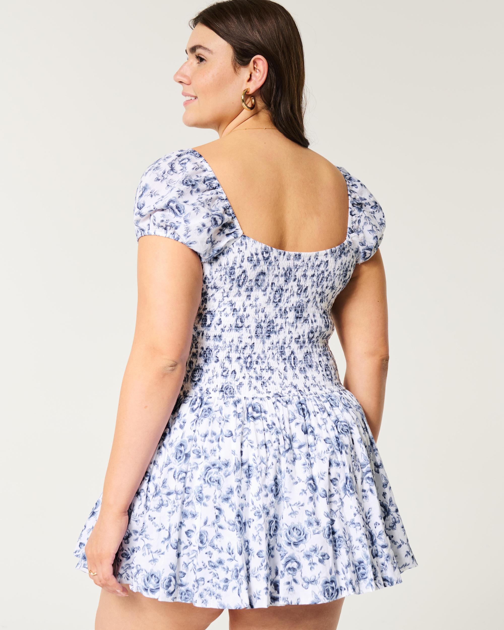 Hollister Sofia Drop-Waist Bubble Skort Dress Product Image