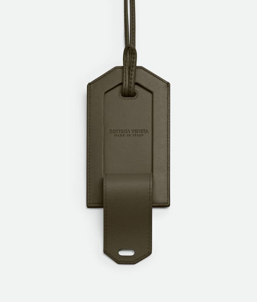 Men's Intrecciato Tag Holder in Cypress Product Image