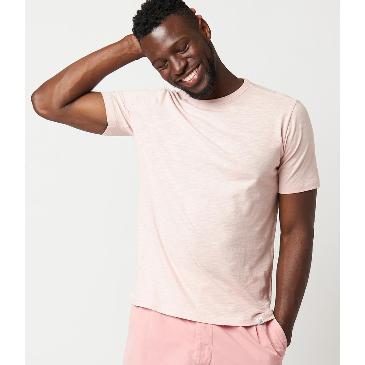 SCT04 Pima Slub Cotton T-shirt, 5,8oz, relaxed fit Dusted Pink Product Image