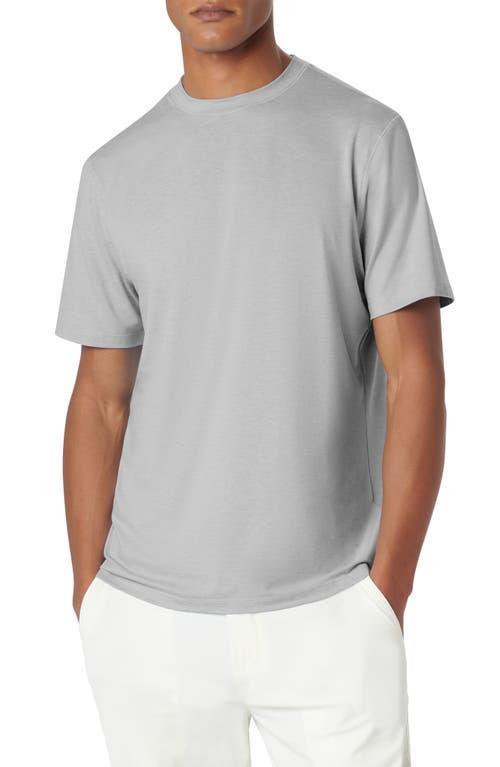 Mens Cotton Jersey Crewneck T-Shirt with Faux Layering Product Image