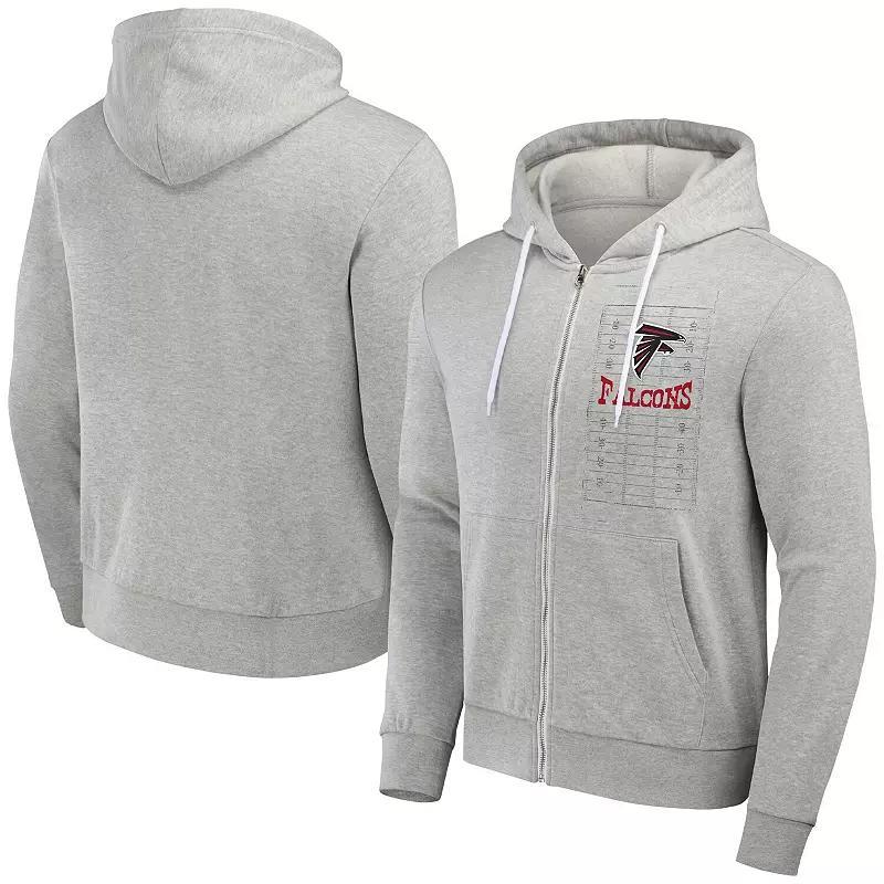 Men's NFL x Darius Rucker Collection by Fanatics Heather Gray Los Angeles Chargers Domestic Full-Zip Hoodie, Size: Small, Grey Product Image