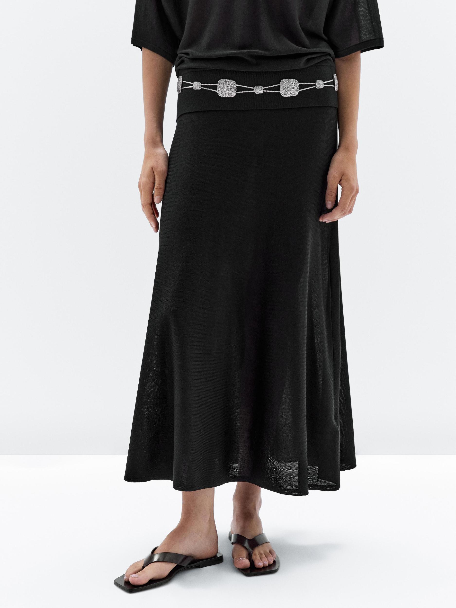 Long flared skirt Product Image