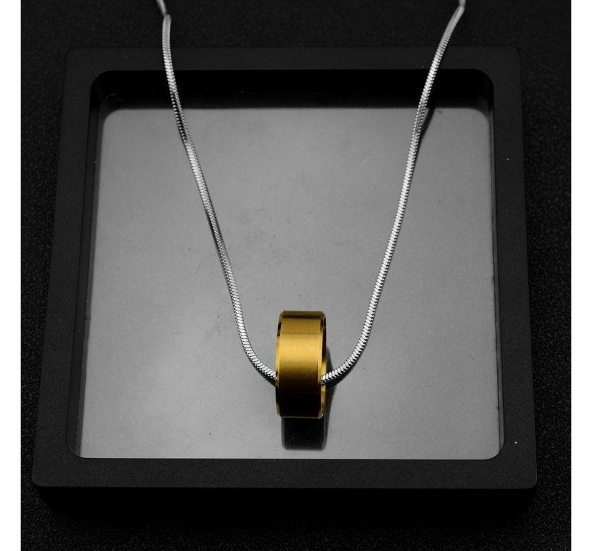 Ring Pendant Stainless Steel Necklace Product Image