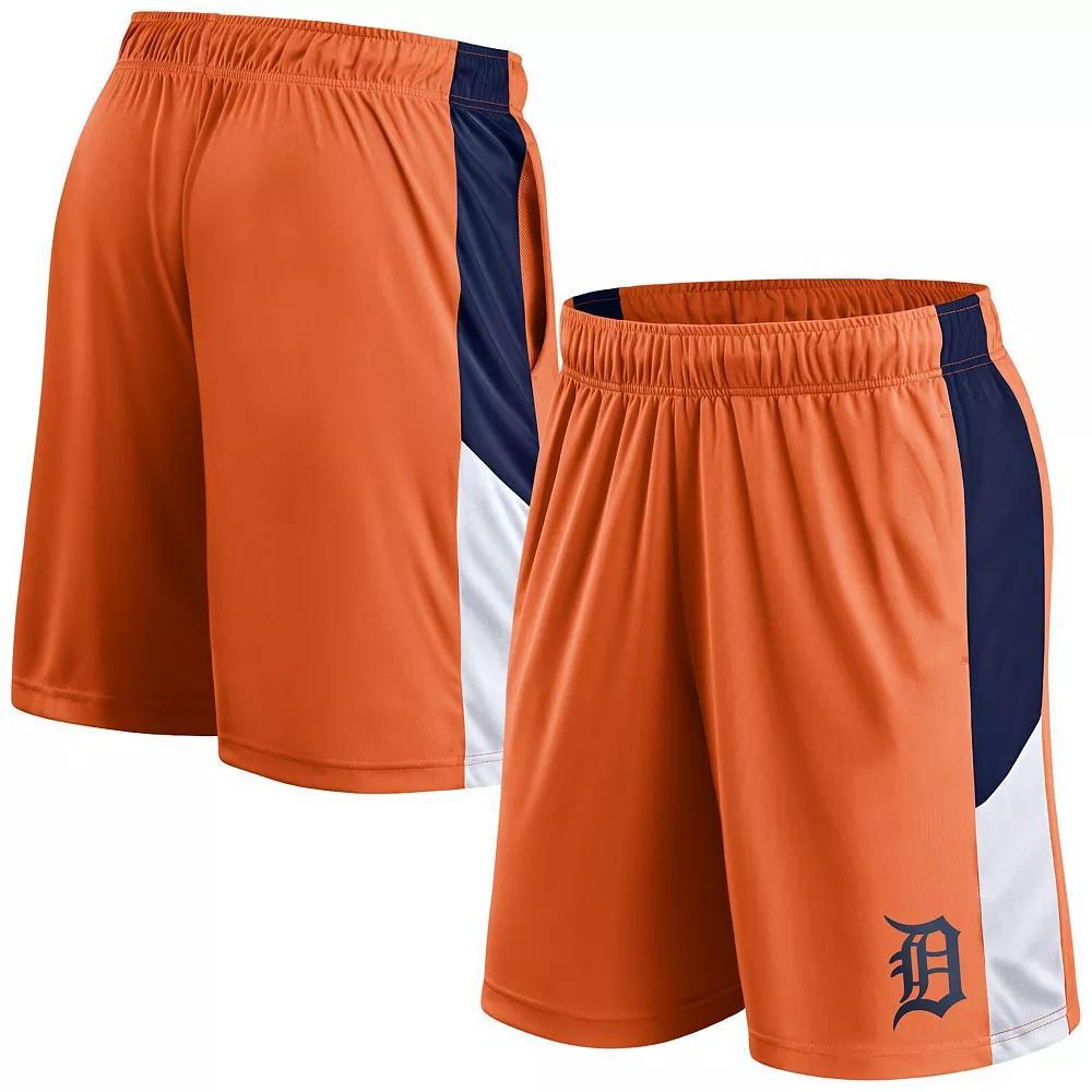 Men's Fanatics Branded Orange Detroit Tigers Primary Logo Shorts, Size: Small Product Image