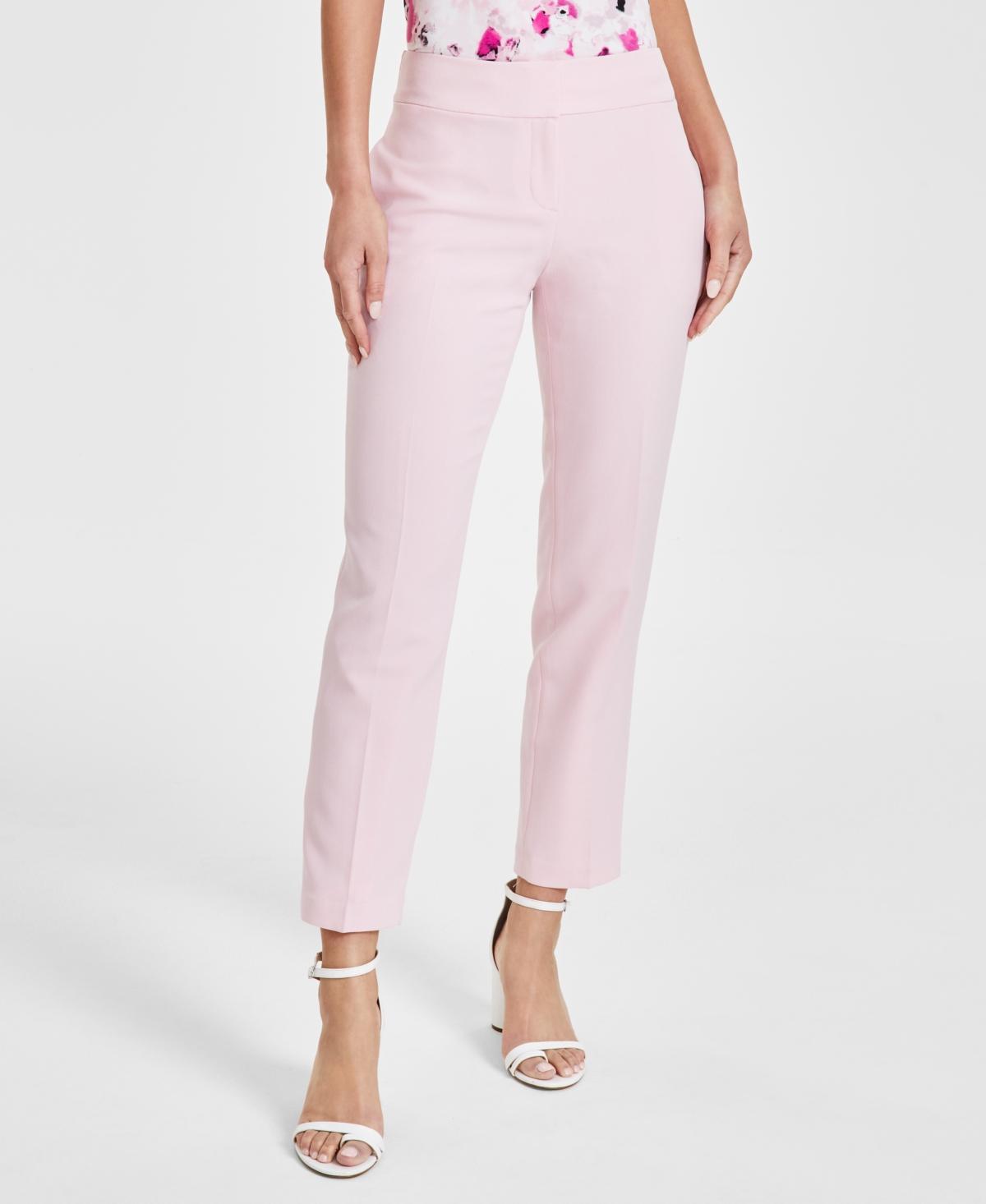 Kasper Womens Stretch-Crepe Straight-Leg Pants, Regular and Petite Sizes Product Image