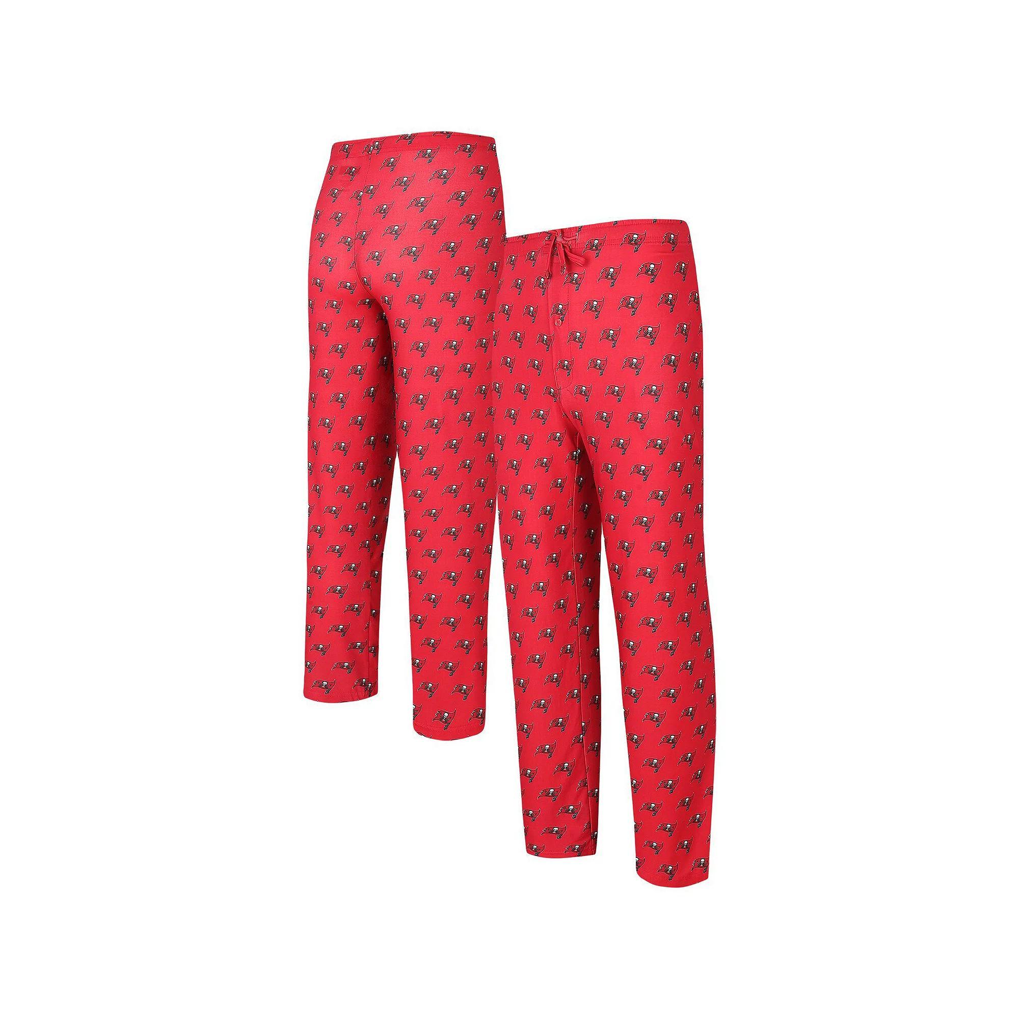 Men's Concepts Sport Red Tampa Bay Buccaneers Gauge Allover Print Knit Pants, Size: 2XL Product Image