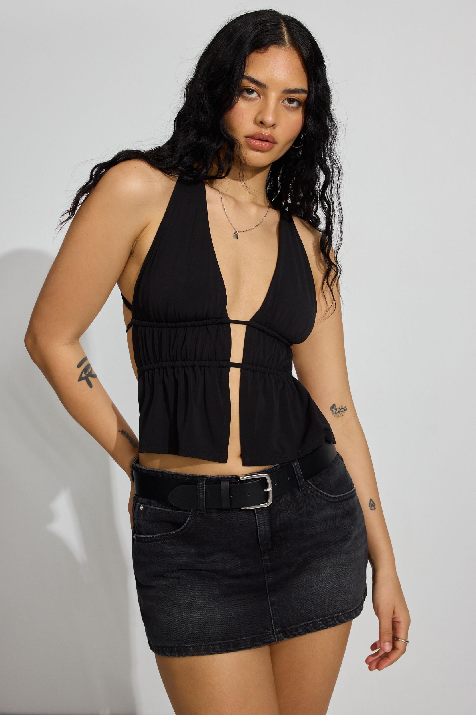 Ruched Side Tie Bikini Bottom Product Image